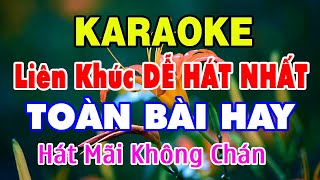 KARAOKE Liên Khúc Trữ Tình Bolero DỄ HÁT NHẤT  Toàn Bài Hay  Nhạc Sống Karaoke [upl. by Htor558]