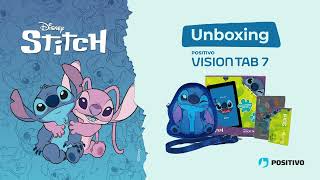 Unboxing Vision Tab 7 Stitch o tablet infantil ideal para os pequenos estudarem e se divertirem [upl. by Fulmis]