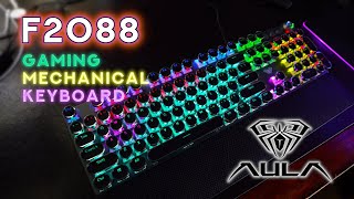 Mechanical on the Cheap Reviewing the AULA F2088 Keyboard [upl. by Annaigroeg]