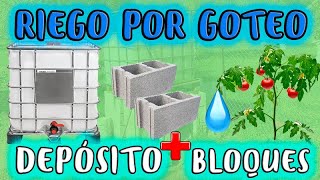 💧 RIEGO por GOTEO con DEPÓSITO de 1000 litros Guía completa [upl. by Bobbi465]