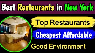 Best restaurants in New York  Affordable Restaurants in New York City [upl. by Leipzig]