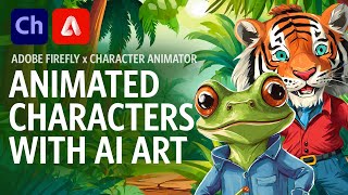 Making Animated Characters with AI Art Adobe Character Animator Tutorial [upl. by Greenburg]