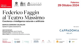 Federico Faggin al Teatro Massimo coscienza e intelligenza naturale e artificiale [upl. by Lamiv370]