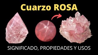 💎 Cuarzo ROSA ¿Para qué sirve Propiedades y Usos o Beneficios de la piedra [upl. by Jamie]