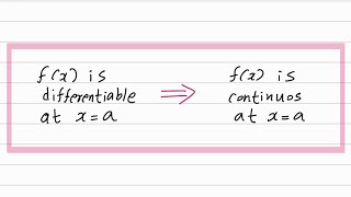 Proving Differentiability Implies Continuity with Basic Limits [upl. by Annawyt83]