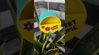 How to make a bird feeder 🐦 home made diy 🦜 BirdhouseHome 🦜easy craft ideas🐦 SMulti Crafts diy s [upl. by Aidnac]