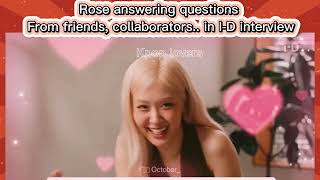 EngsubVietsub ROSE WITH ID INTERVIEW rosé blackpink roséblackpink parkchaeyoung [upl. by Amerd]