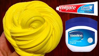 COLGATE TOOTHPASTE amp VASELINE SLIME💦💯 How to make Slime with Colgate Toothpaste amp Vaseline Jelly [upl. by Llenrub]