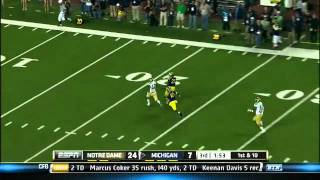 Notre Dame at Michigan  Football Highlights [upl. by Hilar134]