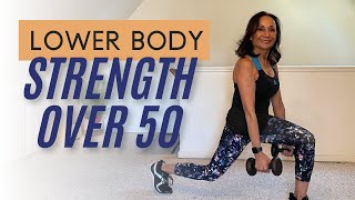 Legs and Glutes 🏋️‍♀️ Beginner Friendly Workout fitnessover50 dumbbellworkout [upl. by Granese957]