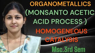 Organocatalysis Monosubstituted MONSANTO ACETIC ACID SYNTHESISMSc3rd Sem [upl. by Drahcir]