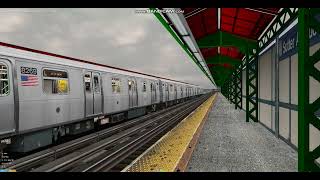 Openbve 2024 Kawasaki R143 L Train Arriving amp Departing at Sutter Avenue [upl. by Grosz517]