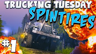 Spintires 1  Hot Winching Action  Trucking Tuesday [upl. by Donnelly]