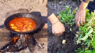 Dum Aloo Recipe  Apne Pind Da Swad  Farm Fresh Indian Food by Nikunj Vasoya [upl. by Rollins690]