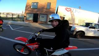 RAZOR RACES TUNED CRF450R [upl. by Lucais]