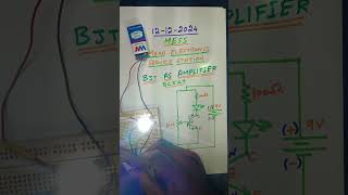 bjt amplifier electronic students bjt as amplifier in tamil 20 seconds  practical experiment [upl. by Ulu480]