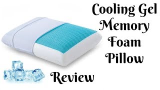 Cooling Gel Memory Foam Pillow Review [upl. by Devinne551]