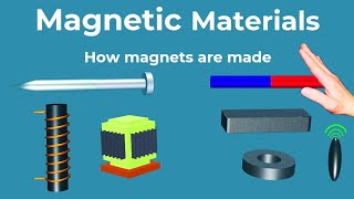 Magnetic Materials  How to make a magnet  Powerful Magnet  Ferromagnetic Paramagnetic Diamagnetic [upl. by Baylor239]