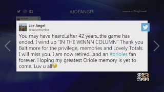 Longtime Orioles Broadcaster Joe Angel Retires [upl. by Alaet]