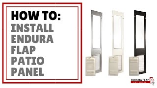 Endura Flap Sliding Glass Dog Door Installation Video [upl. by Ducan]