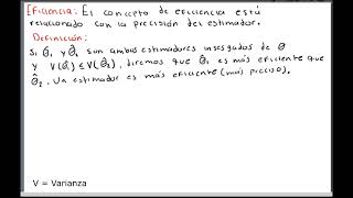 Propiedades de los estimadores puntuales [upl. by Aneehc]