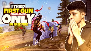 First കിട്ടിയ Gun വച്ച് Booyah അടിച്ചപ്പോൾ😱 First Gun Only Challenge Accepted🔥 Free Fire Malayalam [upl. by Stefa]