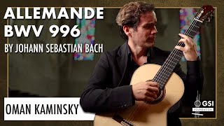 Bachs quotLute Suite In E Minor BWV 996 Allemandequot played by Oman Kaminsky on a Colin Van Aelbrouck [upl. by Marceau918]