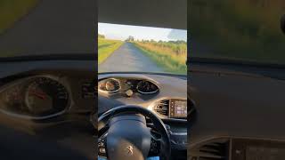 POV CAR TEST DRIVE Dashboard View  Peugeot 308 II SW 2016 Diesel REVIEW [upl. by Furnary]