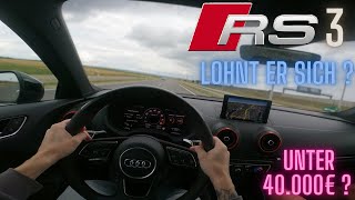 RS3 8V Probefahrt Brutale Power und Fahrspaß im 5 Zylinder AUDI  POV [upl. by Inattirb]