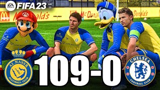 FIFA 24  MESSI RONALDO SPIDER MARIO BATMAN ALL STARS  AL NASSR 1090 Chelsea [upl. by Nihhi776]