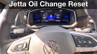 2018  2023 Volkswagen Jetta How to reset oil change maintenance reminder [upl. by Alleras954]