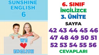 6 Sınıf İngilizce Ders Kitabı 3 Ünite Sayfa 42 43 44 45 46 47 48 49 50 51 52 53 54 55 56 Cevapları [upl. by Annet]