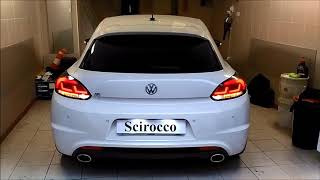 Scirocco rear lights  dynamic turn signal  Red smoke [upl. by Gearhart508]