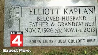 Grandfather leaves message for Detroit Lions on his gravestone [upl. by Forelli]