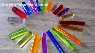 Professional custom LED light acrylic rod pmma rod casting colorful acrylic bar [upl. by Halueb660]