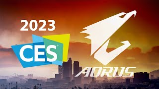 Lo mas nuevo de GIGABYTE y AORUS en CES 2023 para tu pc gamer [upl. by Warrin]