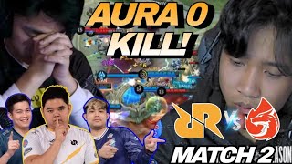 RRQ NGAMUK AURA GA DIKASIH KILL  RRQ VS AURA MATCH 2  MPL S11 [upl. by Galanti114]