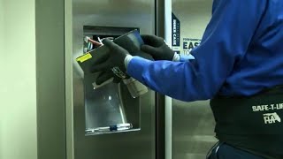 How to Replace a Samsung Refrigerator Dispenser Cover [upl. by Duhl253]