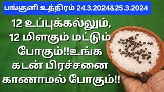 பங்குனி உத்திர உப்பு மிளகு வழிபாடுஉங்க கடன் பிரச்சனை முற்றிலுமாக தீரும்சக்திவாய்ந்த தாந்தீரிகம் [upl. by Cerys416]