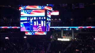 Shulem Lemmer Singing National Anthem At Brooklyn Nets [upl. by Analrahc]