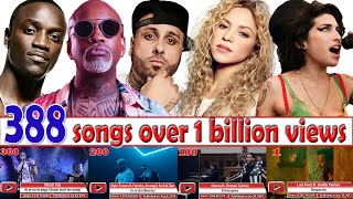 All 388 songs with over 1 billion views  Oct 2023 №33 [upl. by Gaiser]