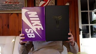 MY LATEST SNEAKER PICKUPS KOBES NIKE SB DUNKS [upl. by Sykleb]