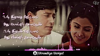 Kanave Kalaiyathe 💕 Kannethire Thondrinal 💕 Love WhatsApp Status Video 💕 Virumbiya Varigal 💕 V2 [upl. by Aniaz]