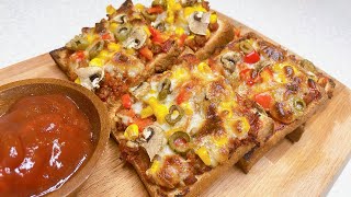 Pizza Sandwich Recipe  How To Make Pizza Sandwich In Oven [upl. by Marrissa]