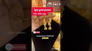 1gm gold plated jewellery price 830only viralvideo gold trending [upl. by Wakeen]