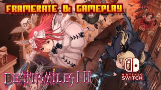 Deathsmiles I amp II  Nintendo Switch  Framerate amp Gameplay [upl. by Etnomal]