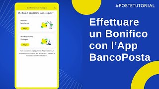 Come effettuare un bonifico dall’app BancoPosta [upl. by Ahseia]