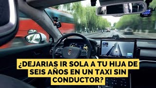 ¿DEJARIAS IR SOLA A TU HIJA DE SEIS AÑOS EN UN TAXI SIN CONDUCTOR [upl. by Aivekahs]