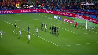 Incredible Free Kick by Mahrez at the last minute 🇩🇿🇳🇬 Algerie vs Nigeria [upl. by Hank]