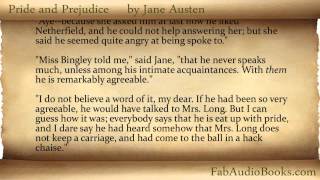 PRIDE AND PREJUDICE by Jane Austen  Chapter 5  audiobook  eBook  Fab Audio Books [upl. by Eceertal]